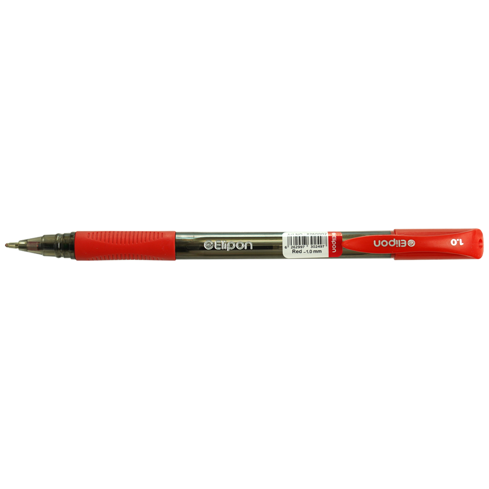 خودکارقرمز 1/0 سمی ژل  (بسته 12عددی) الیپون EA01 کد8261201