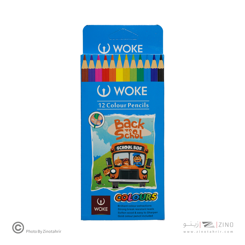 مدادرنگی12رنگ(شش گوش) جعبه مقوایی ووک