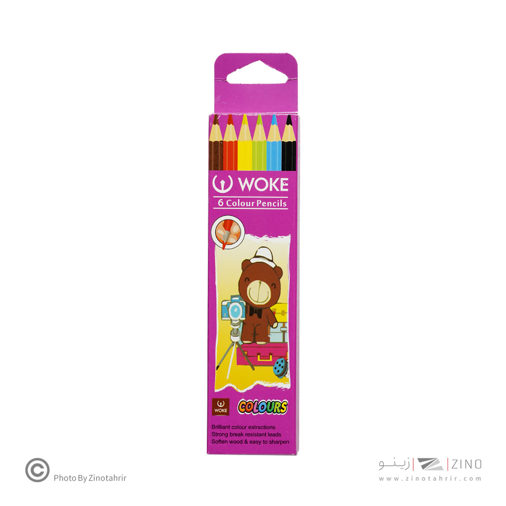 مدادرنگی6رنگ(شش گوش) جعبه مقوایی ووک