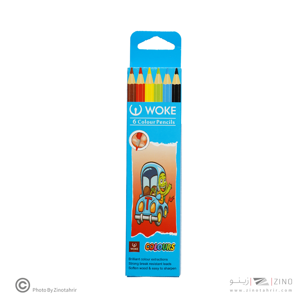 مدادرنگی6رنگ(شش گوش) جعبه مقوایی ووک