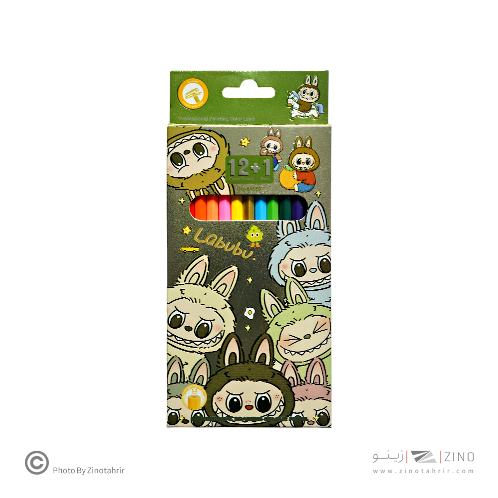 مدادرنگی12+1رنگ جعبه مقوایی(کرومی و لبوبو) کدU122-121