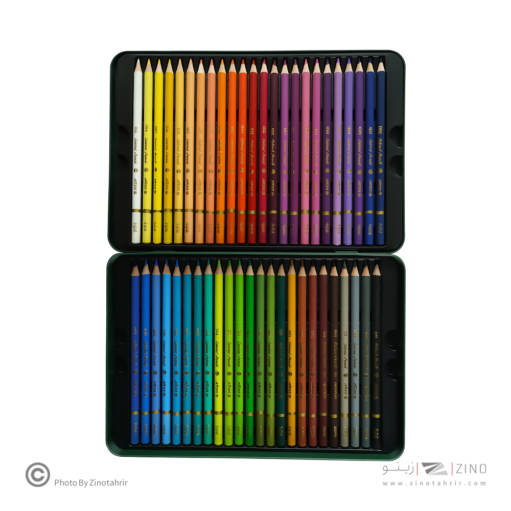 مداد رنگی48رنگ جعبه فلزی حرفه ای/آرتیست آریا کد3904/3933