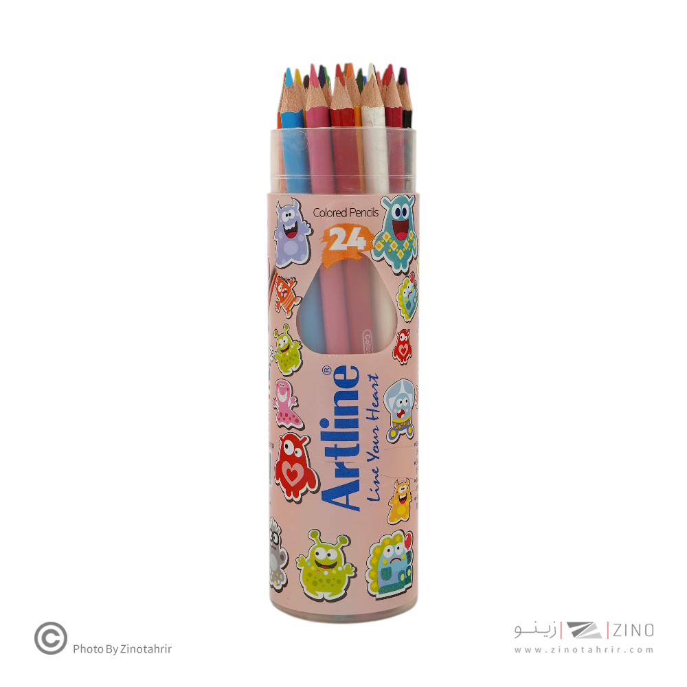 مدادرنگی24رنگ قوطی آرتلاین