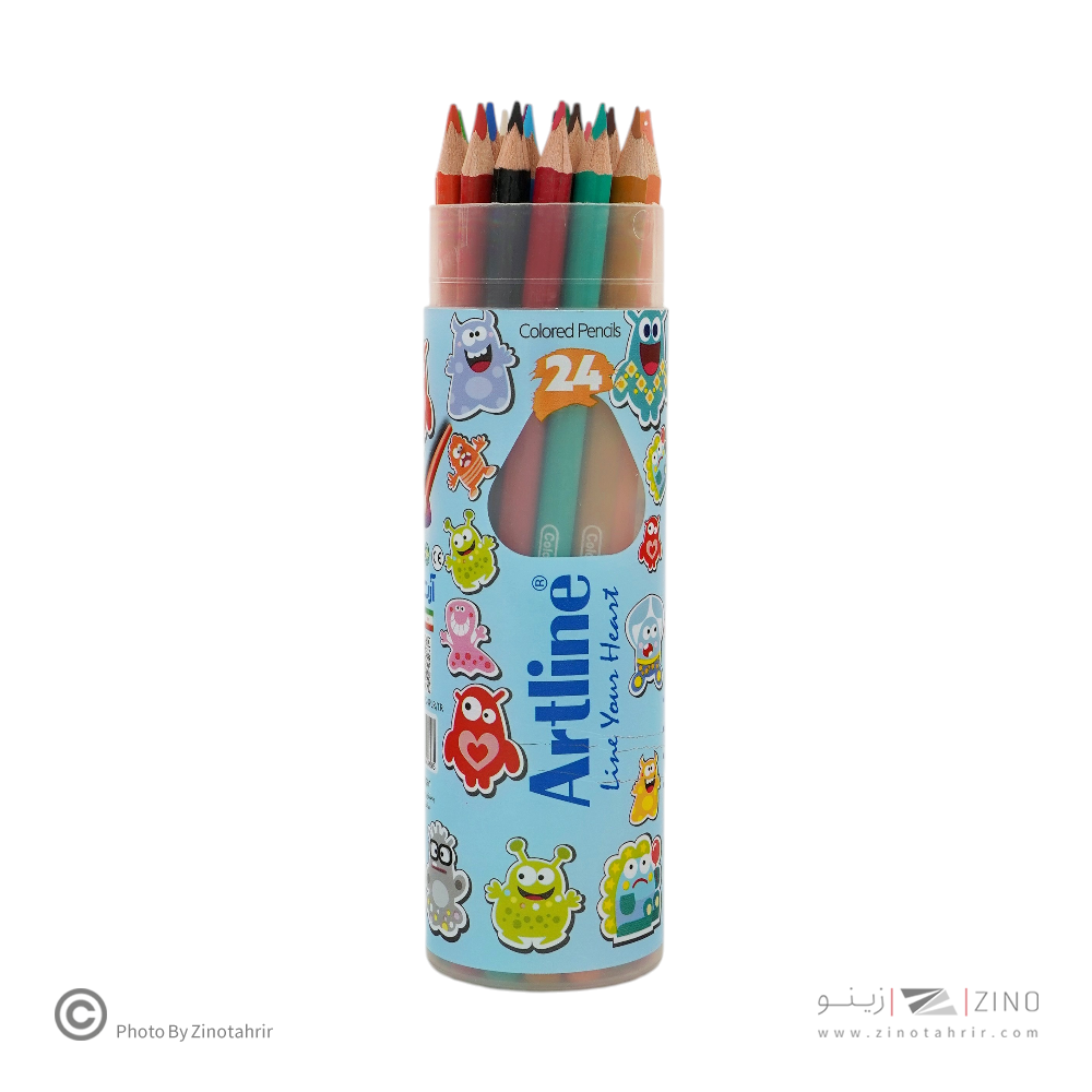 مدادرنگی24رنگ قوطی آرتلاین