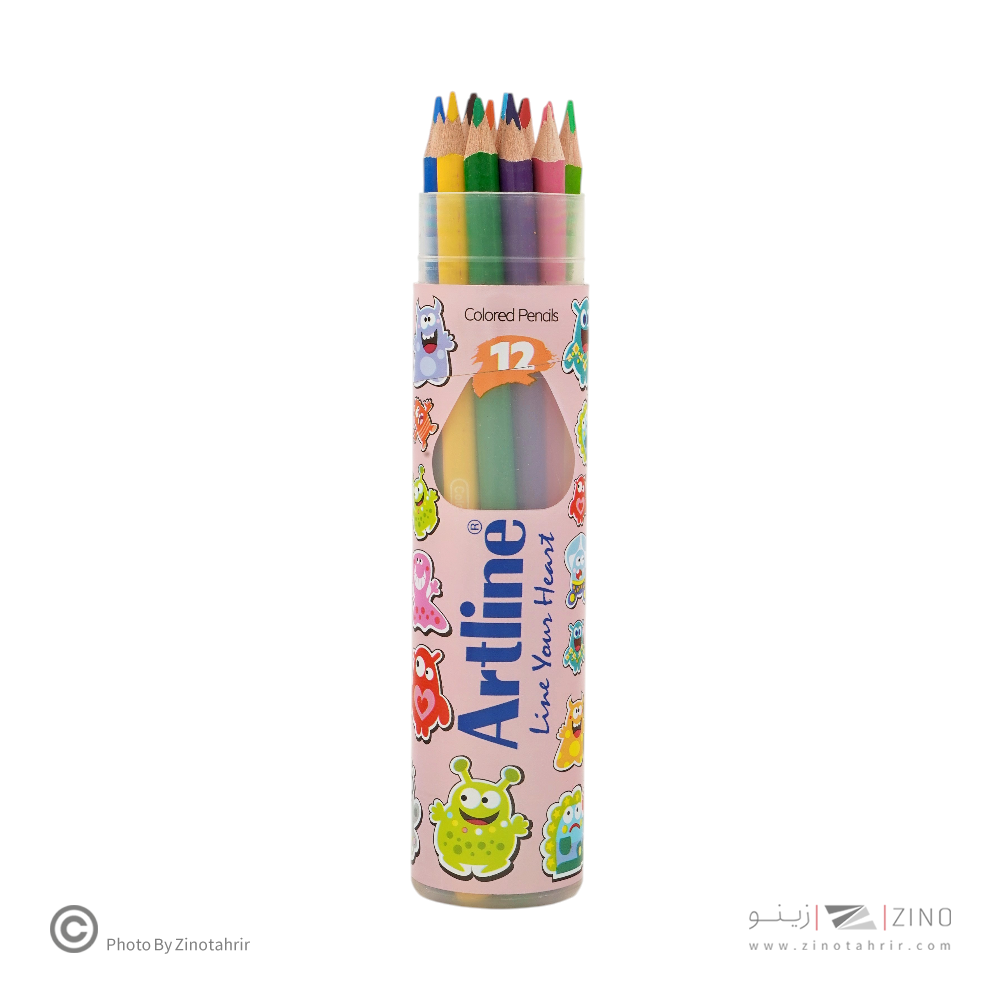 مدادرنگی12رنگ قوطی آرتلاین