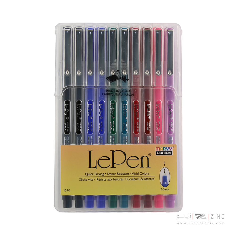 روان نویس نوک نمدی 10رنگ یوشیداکد4300-10A