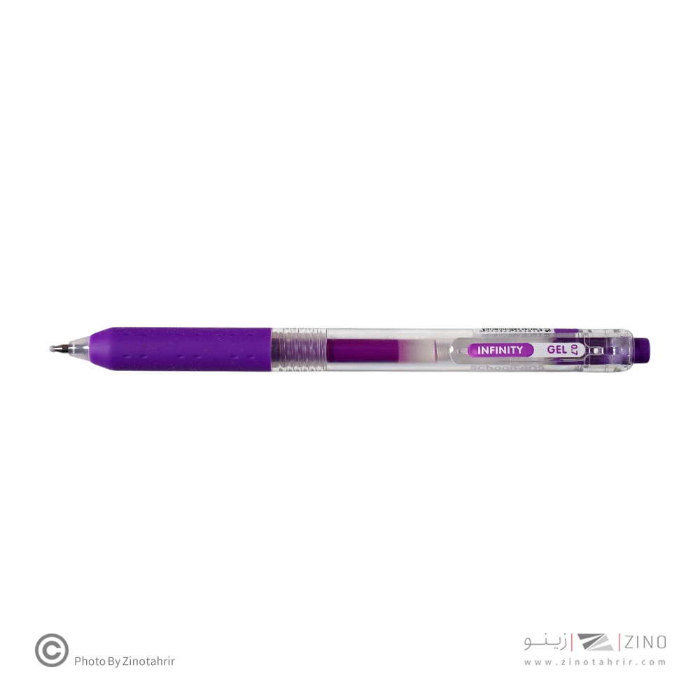 روان نویس فشاری گریپ دار0/7بسته6عددی بنفش اینفینیتی اسکول فنز