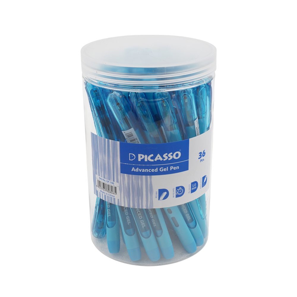 روان نویس 1/0ژل فیروزه ای لیوانی پیکاسو کدGP-106