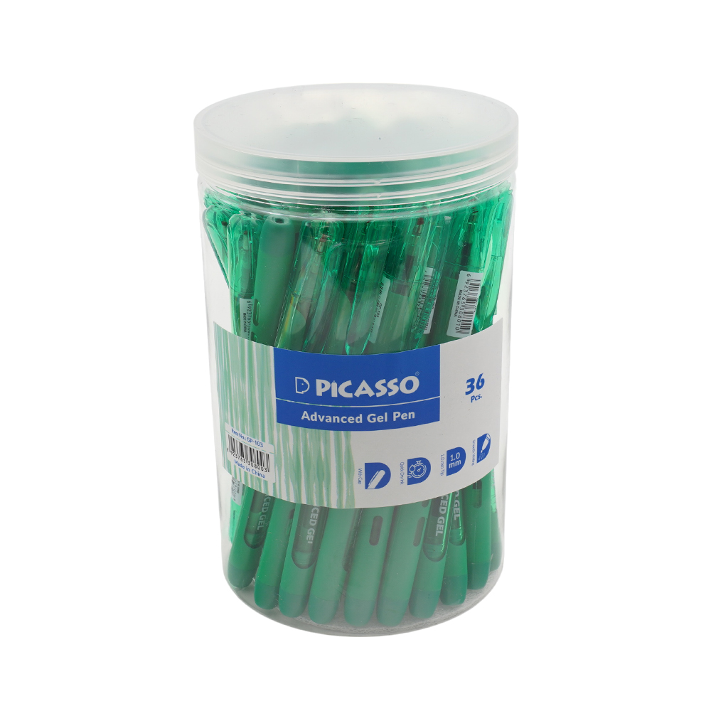 روان نویس 1/0ژل سبز لیوانی پیکاسو کدGP-103
