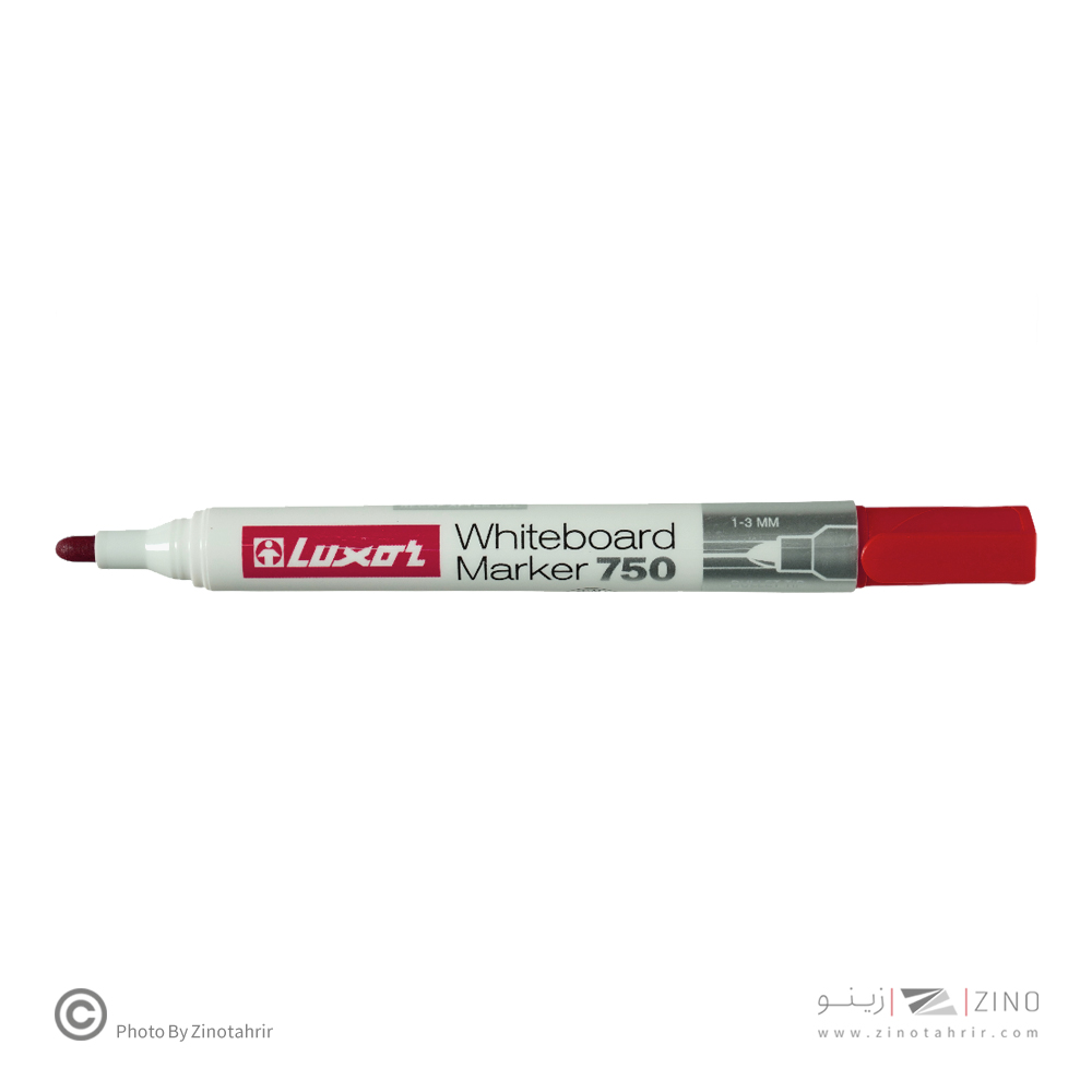 ماژیک وایت برد گرد قرمز لاکسرکد750