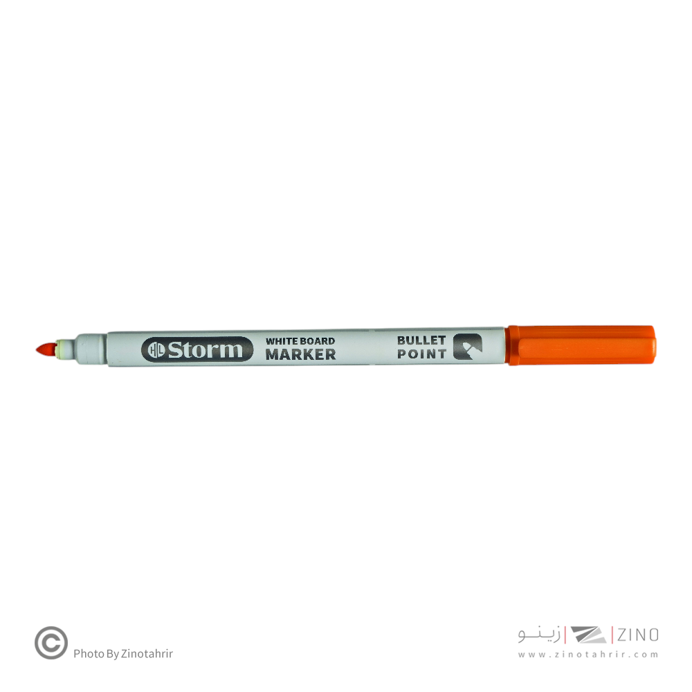 ماژیک وایت برد قلمی نارنجی استورم کد340708