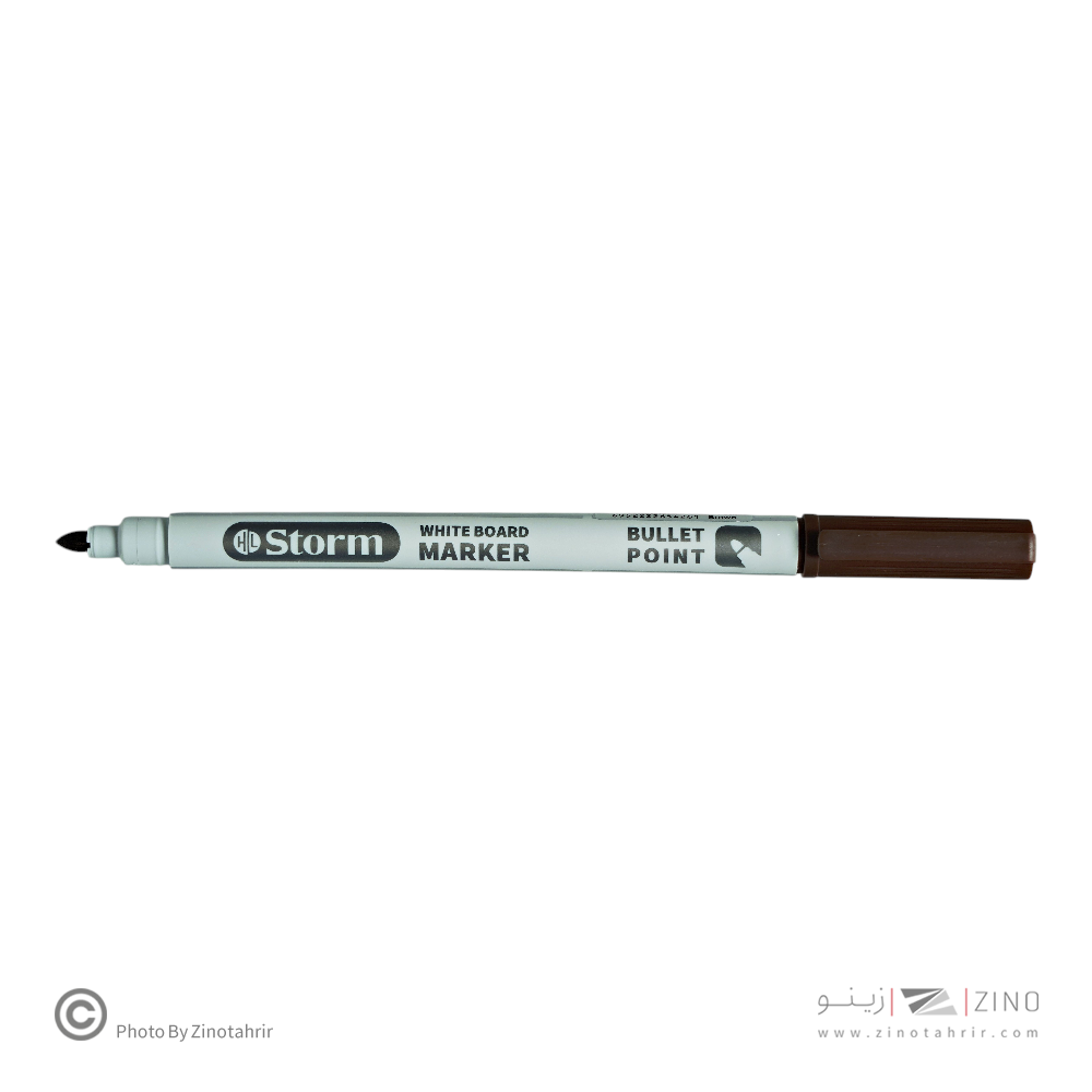 ماژیک وایت برد قلمی قهوه ای  استورم کد340711
