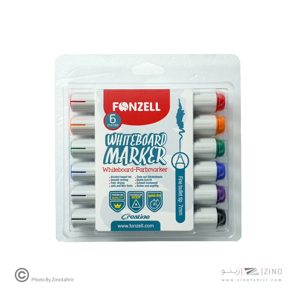 ماژیک وایت برد6رنگ گرد فونزل کد685007یاکد463007