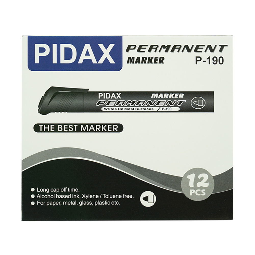 ماژیک معمولی گرد مشکی پیداکس کدP-190