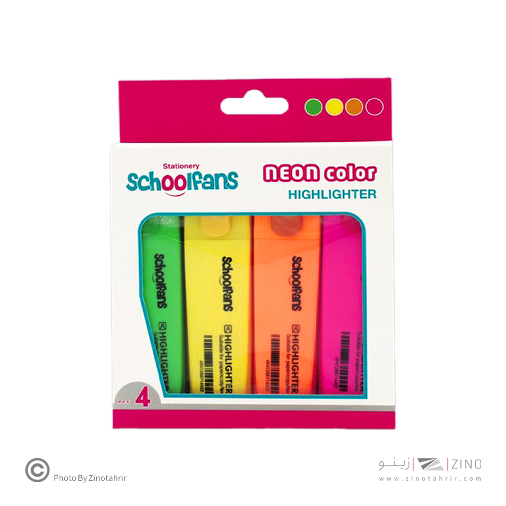 علامت زن 4رنگ فسفری اسکول فنز کد92311