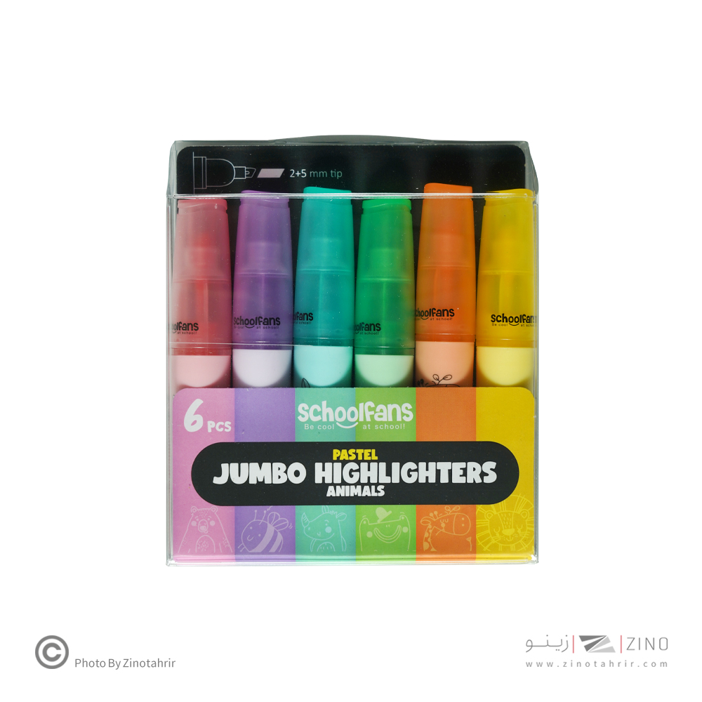 علامت زن6رنگ جامبو حیوانات اسکول فنز کد925008