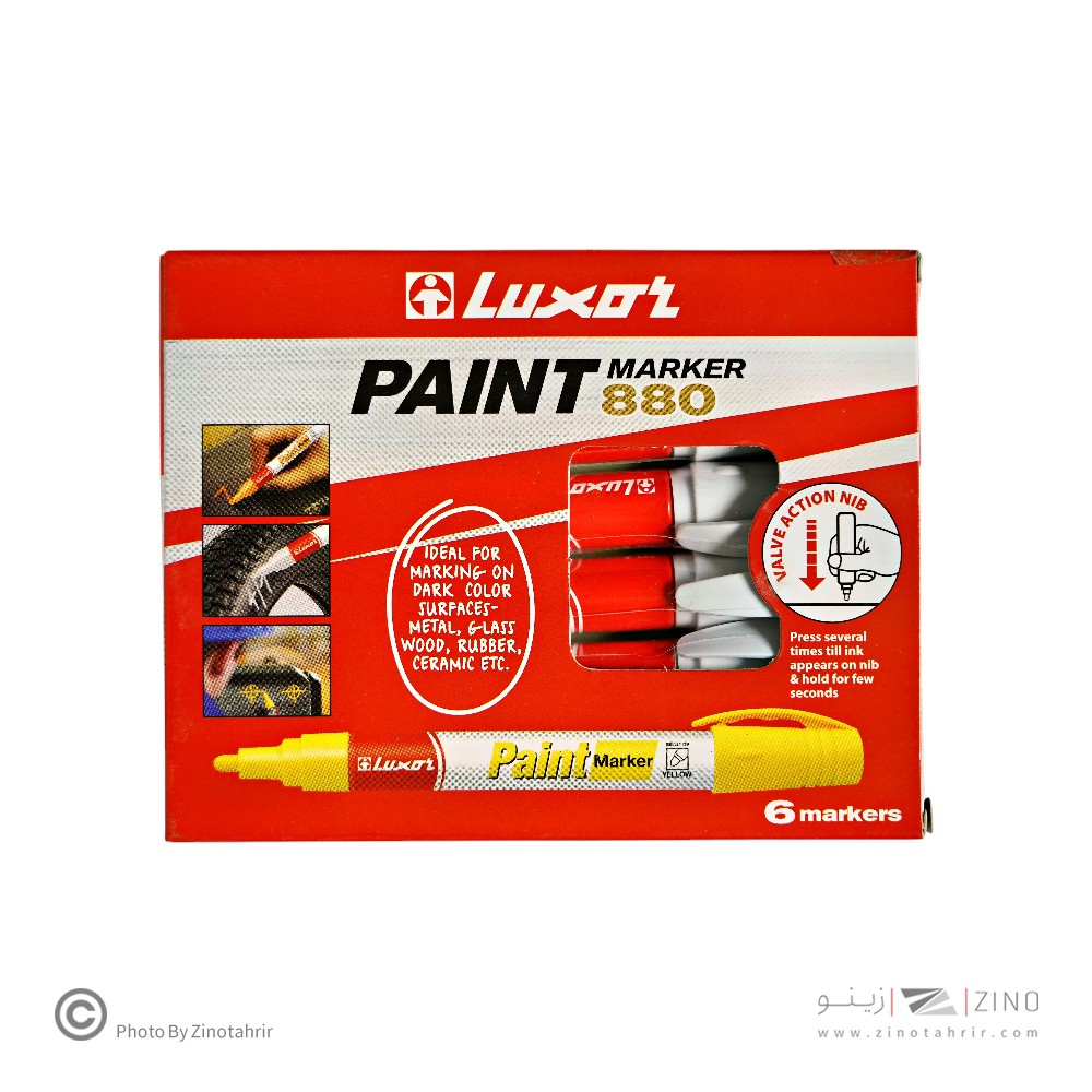 ماژیک پینت(صنعتی) سفید لاکسر کد3024