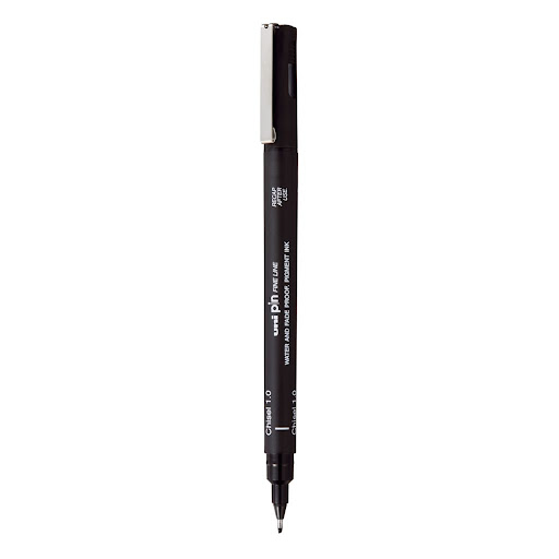 قلم خطاطی1/0مشکی یونیبال کدCS1-200