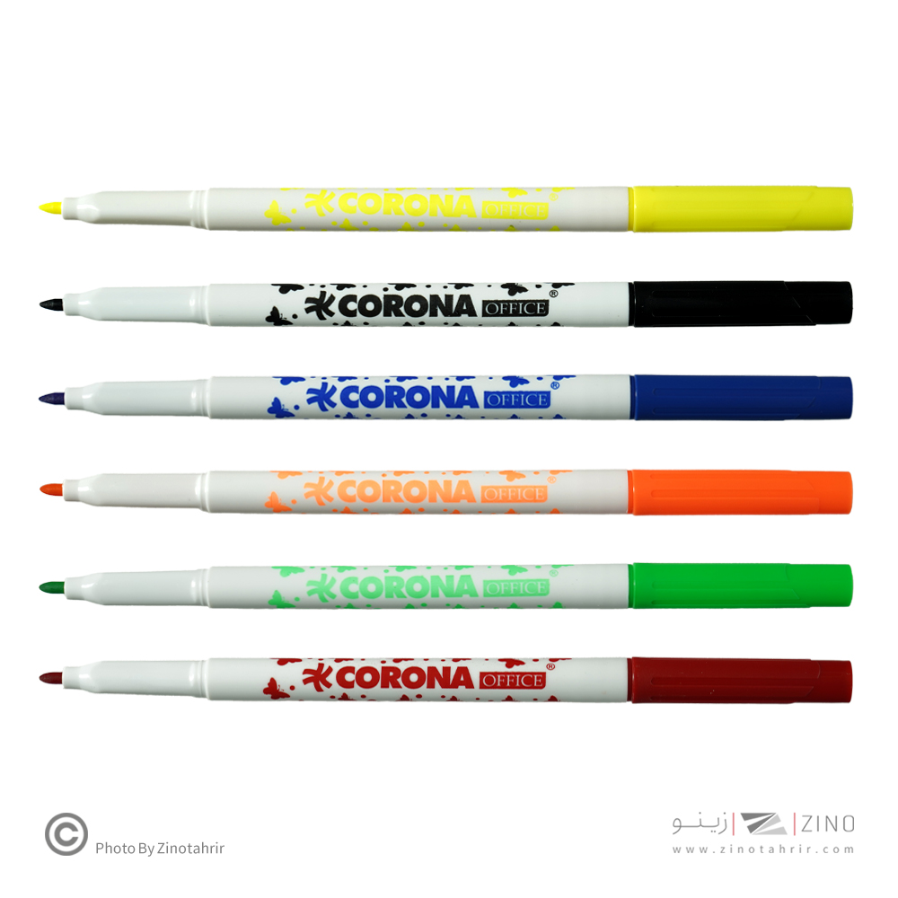 ماژیک نقاشی6رنگ جعبه مقوایی کرونا کدWH6996-6