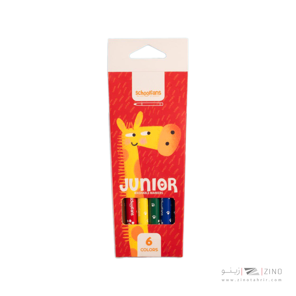 ماژیک نقاشی6رنگ جونیور اسکول فنز کد922200