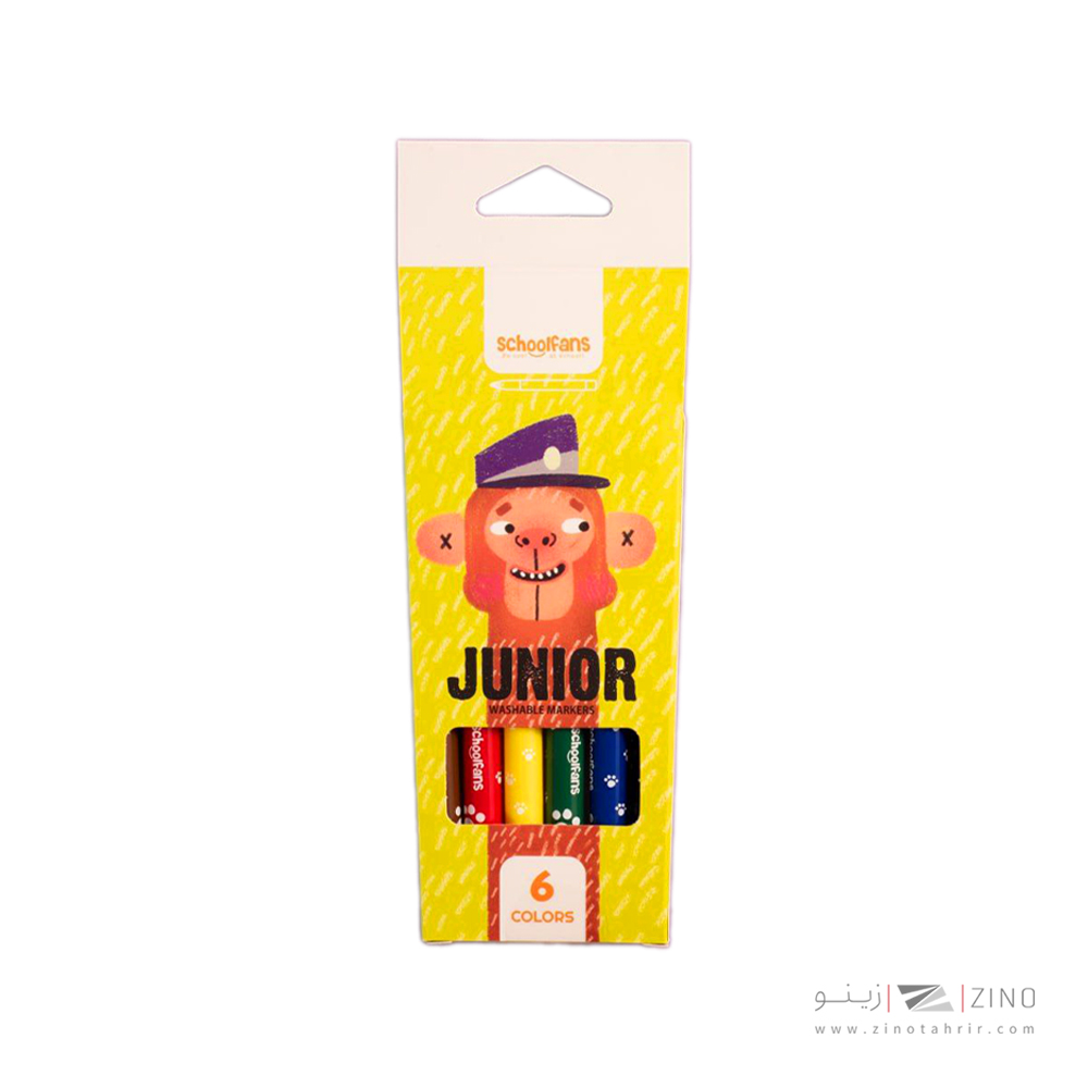 ماژیک نقاشی6رنگ جونیور اسکول فنز کد922200