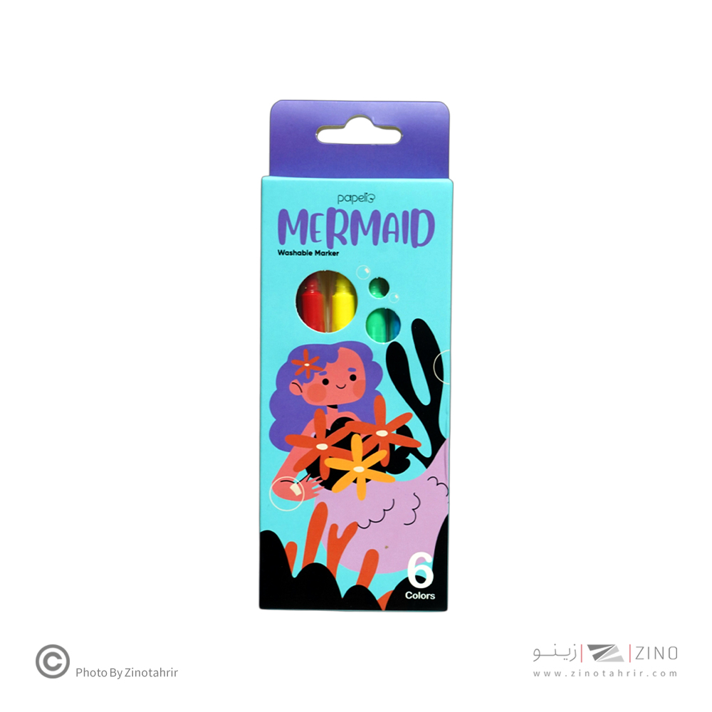 ماژیک نقاشی6رنگ پاپلی کد501003