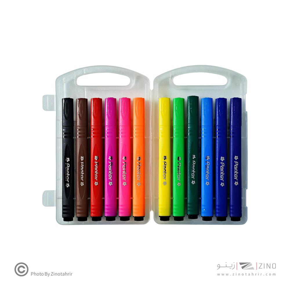 ماژیک نقاشی 12رنگ سه گوش دکتر پنتر کدTCM542-12