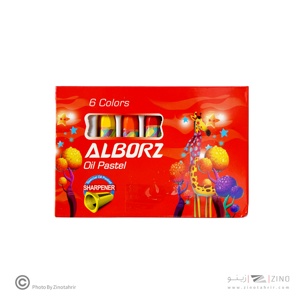 پاستل روغنی6رنگ باتراش البرز