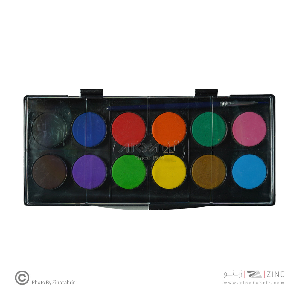 آبرنگ 12رنگین کمان بزرگ 48عددی آریا کد 5009 