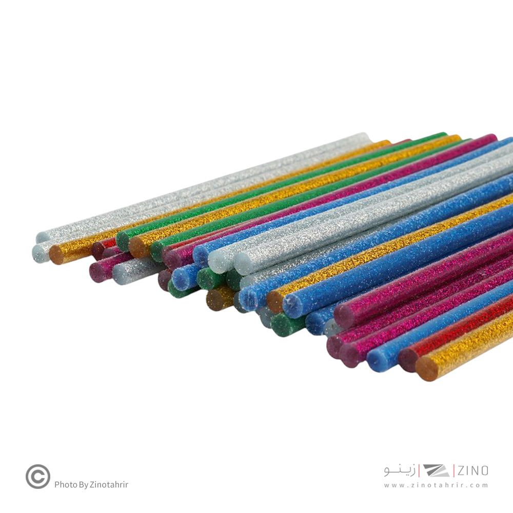 چسب حرارتی رنگی اکلیلی بلند باریک(40عددی) استورم کد220420