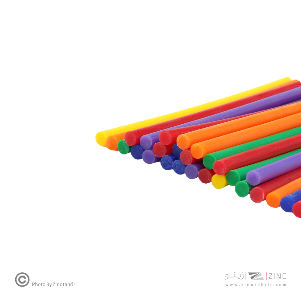 چسب حرارتی رنگی کوتاه باریک(50عددی) استورم کد220310