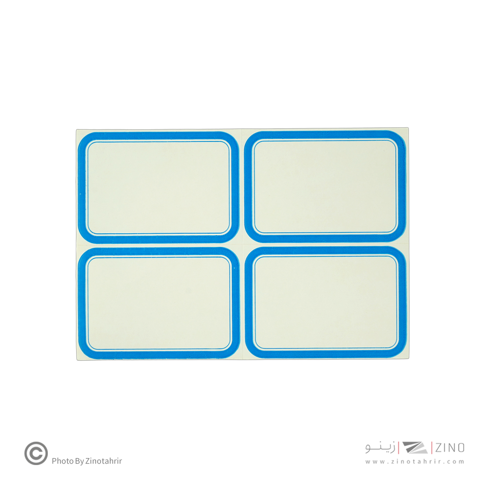 برچسب دورآبی خارجی کد20 سایز7.5*5.4