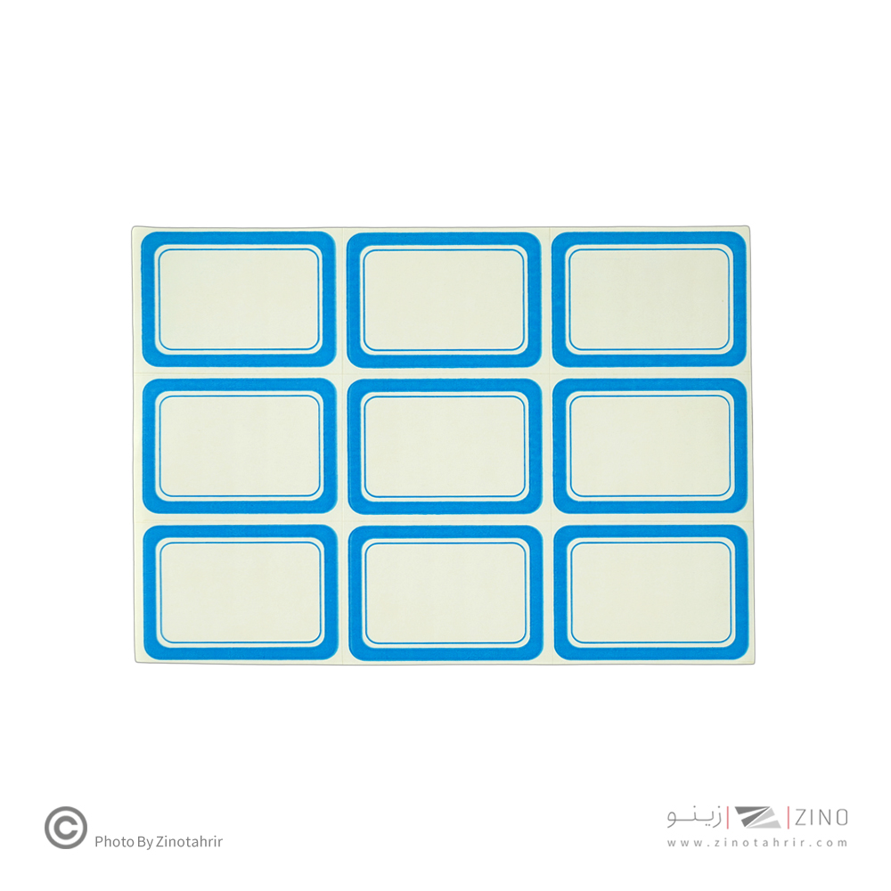برچسب دورآبی خارجی کد17 سایز4.5*3.6