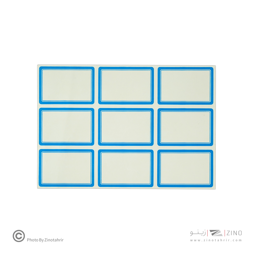 برچسب دورآبی خارجی کد14 سایز5.1*3.6