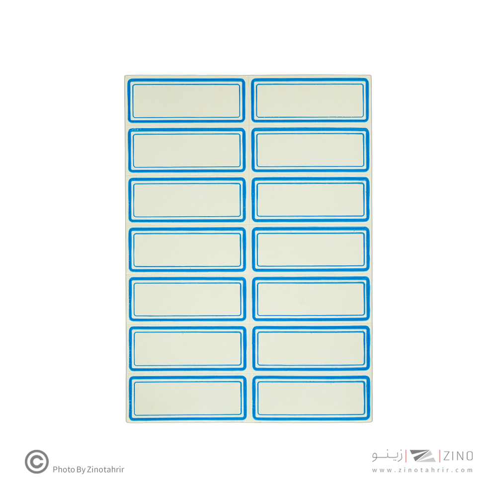 برچسب دورآبی خارجی کد10 سایز5.3*2.1