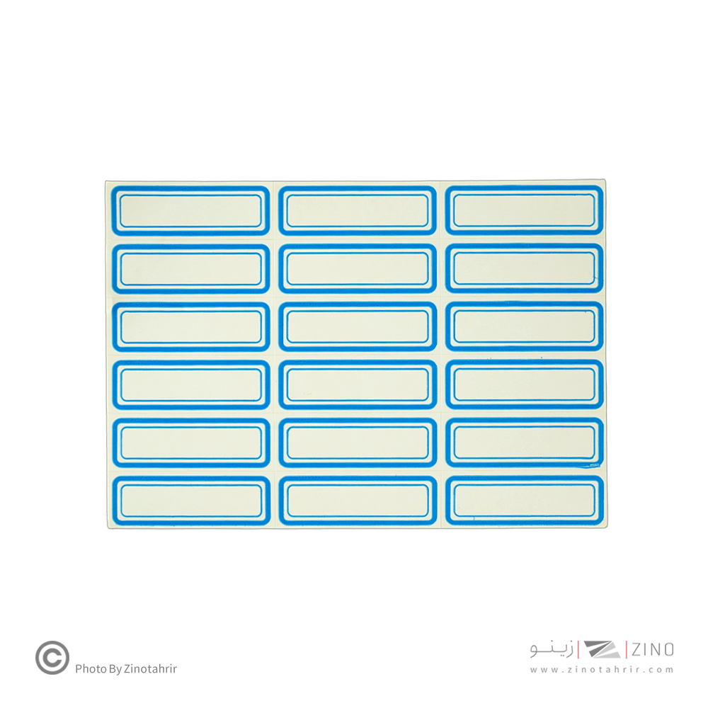 برچسب دورآبی خارجی کد6 سایز5*1.8