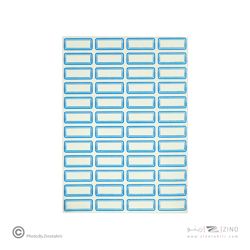 برچسب دورآبی خارجی کد2 سایز2.5*1