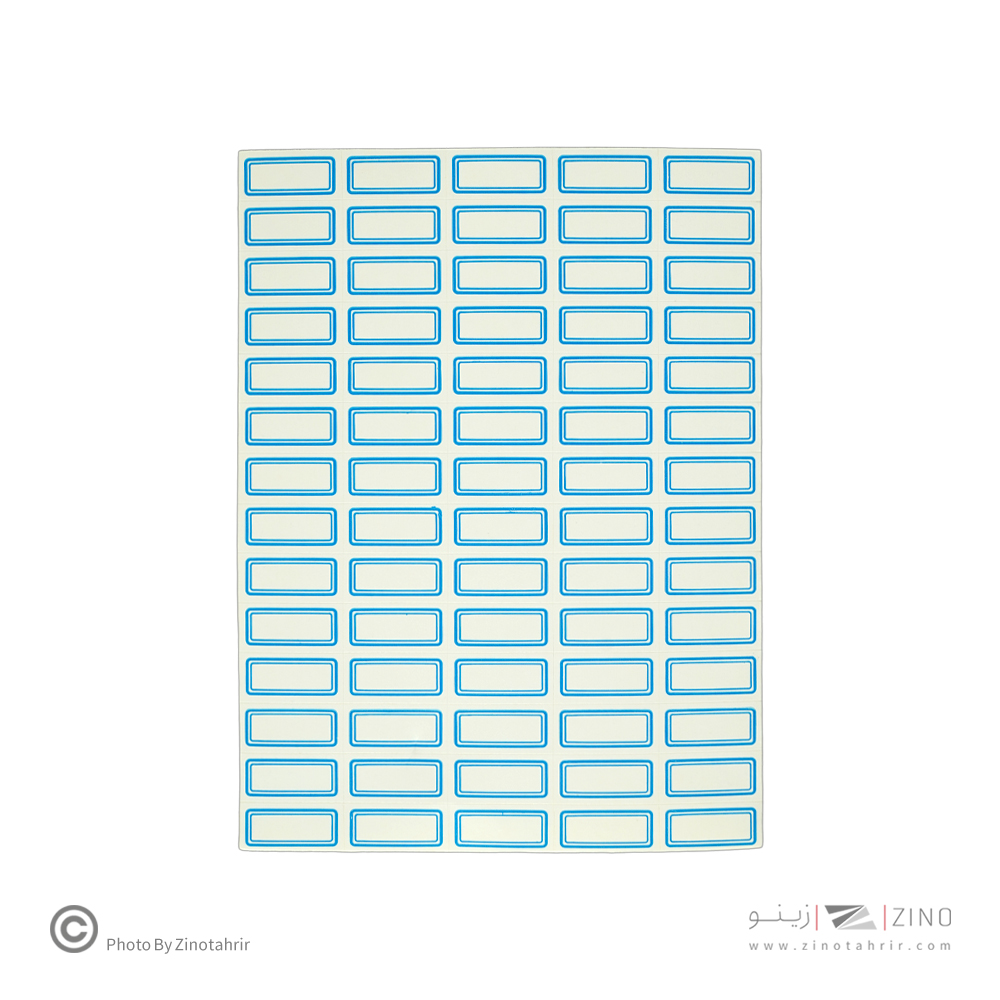 برچسب دورآبی خارجی کد1 سایز2.1*1