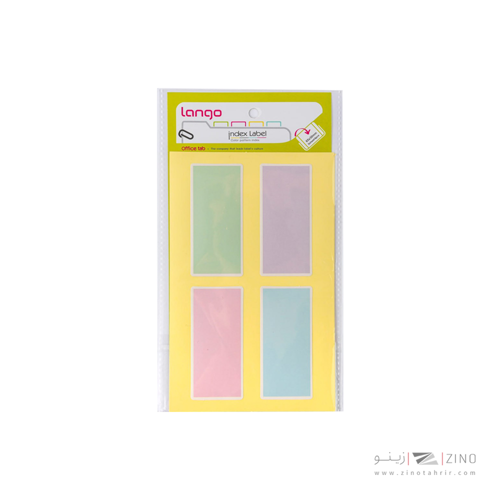 برچسب پاستلی سایز65*30میلیمتر4برگی لانگوکدB-54 یا کد051