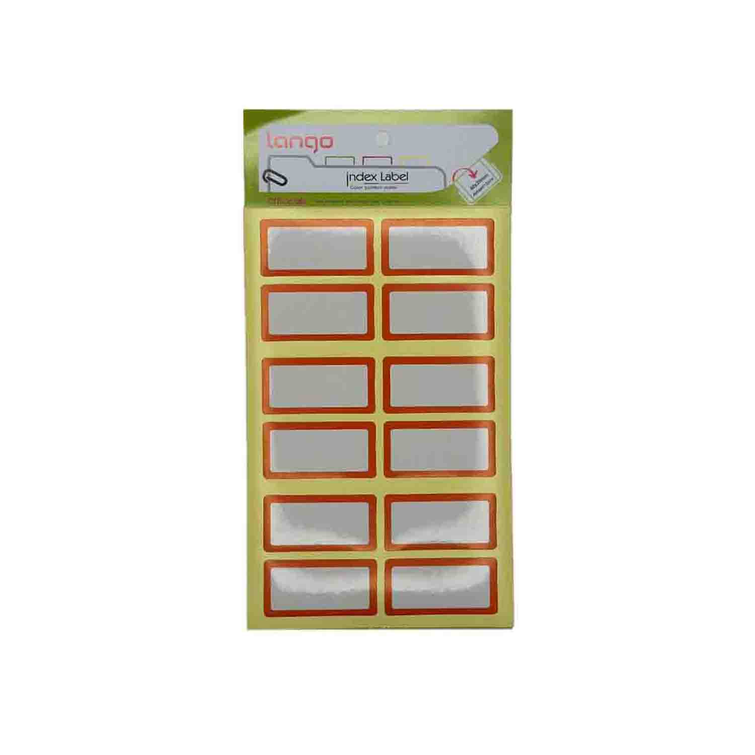 برچسب دورقرمز سایز20*40میلیمتر4برگی لانگوکدK-412