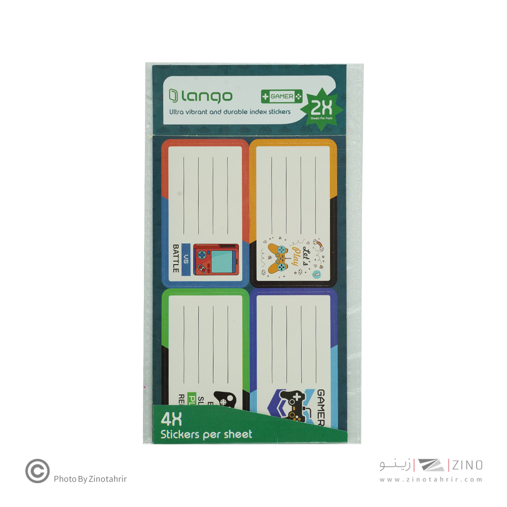 برچسب اسم دانش آموز طرح گیمر لانگو