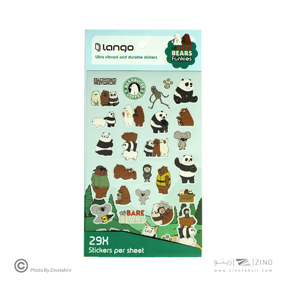 برچسب لانگو سری فانکیز طرح خرس 