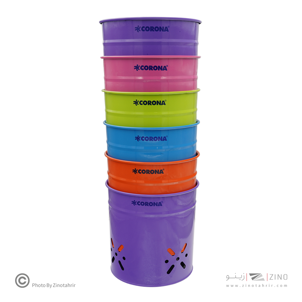 سطل فلزی فسفری کودک کرونا