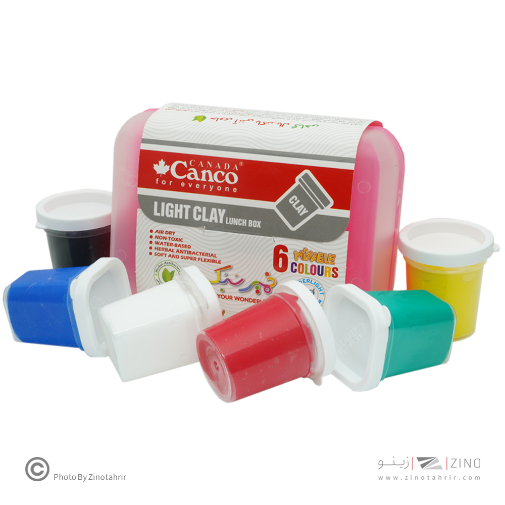 خمیرسبک 6رنگ کنکو+ظرف غذاقدیم با لفاف کاغذی