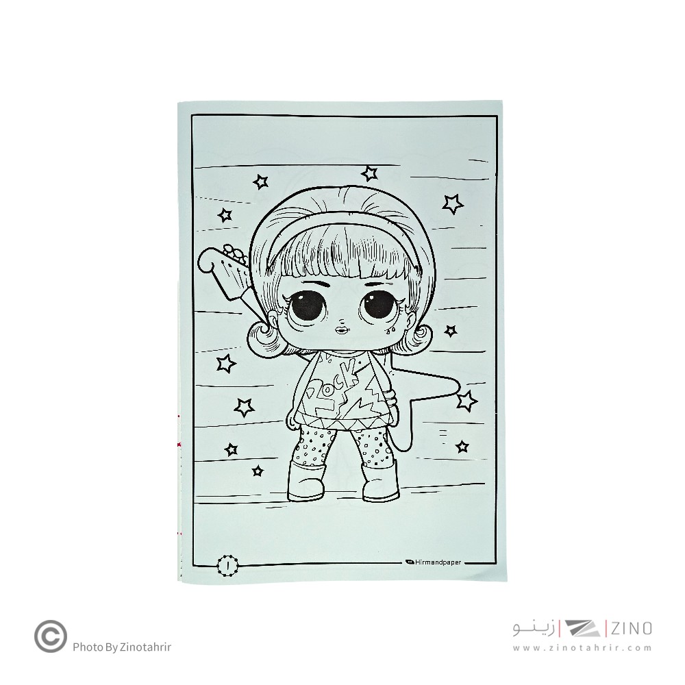 کتاب رنگ آمیزی کودکان 18برگی سایزبزرگ43*30 هیرمندپیپر