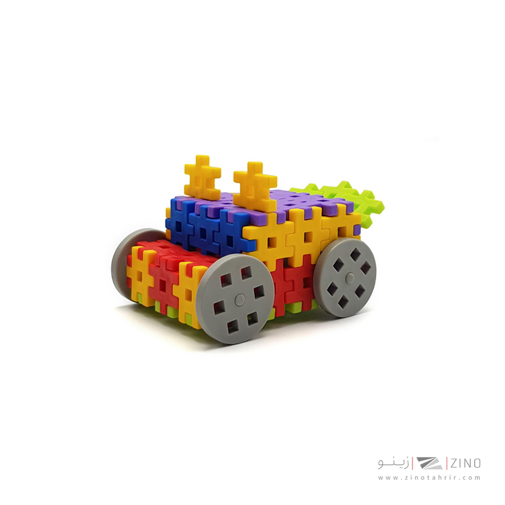 بازی ساختنی شش پر پایه 3(سبز) هوپا