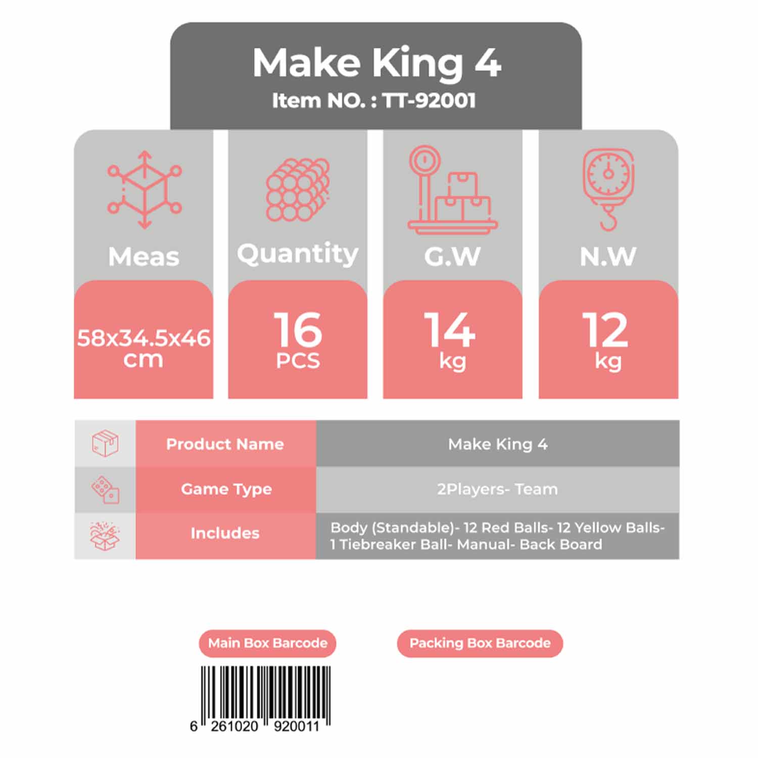 make king4 تیریتی تویز کد92001