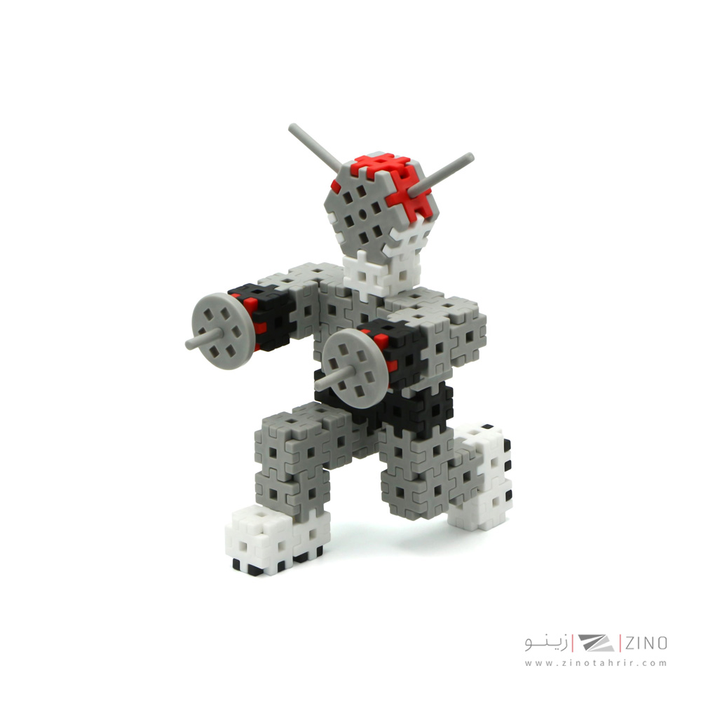 بازی ساختنی شش پر ربات(قرمز) هوپا