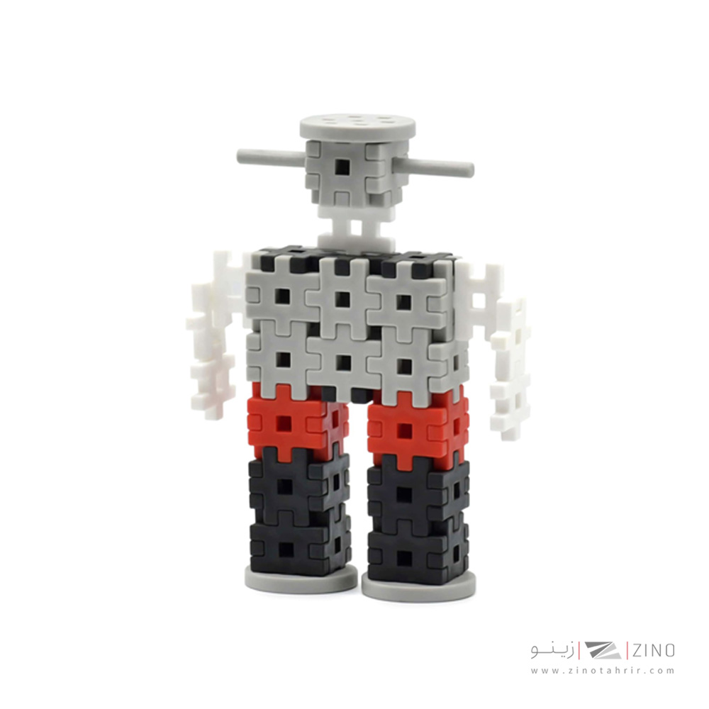 بازی ساختنی شش پر ربات(قرمز) هوپا