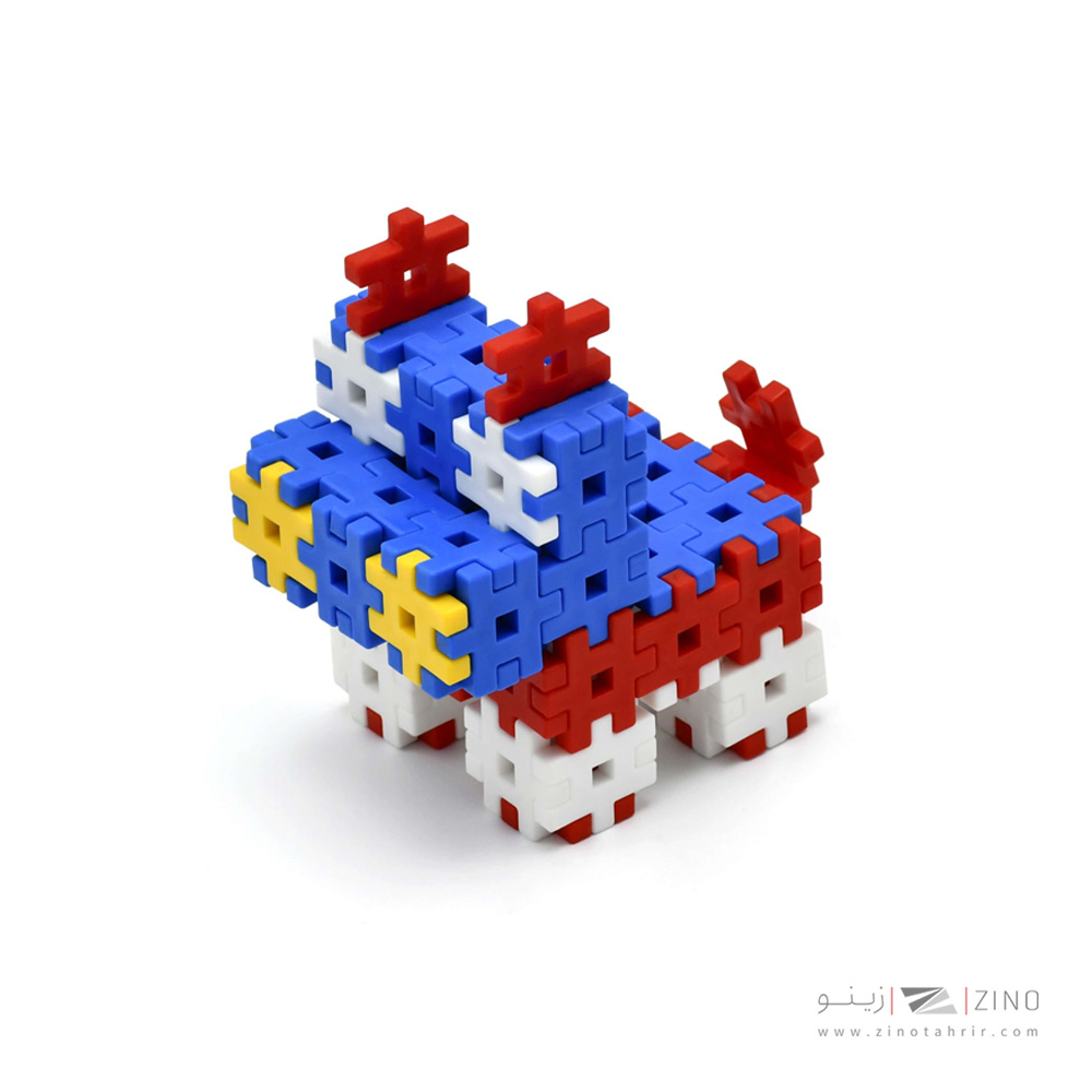 بازی ساختنی شش پر پایه یک هواپیما(آبی) هوپا